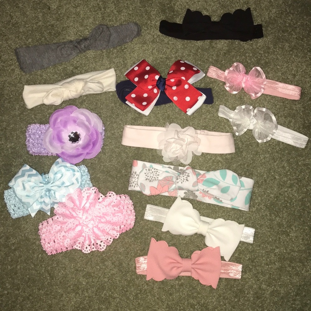 Lot of 13 Infant Headbands